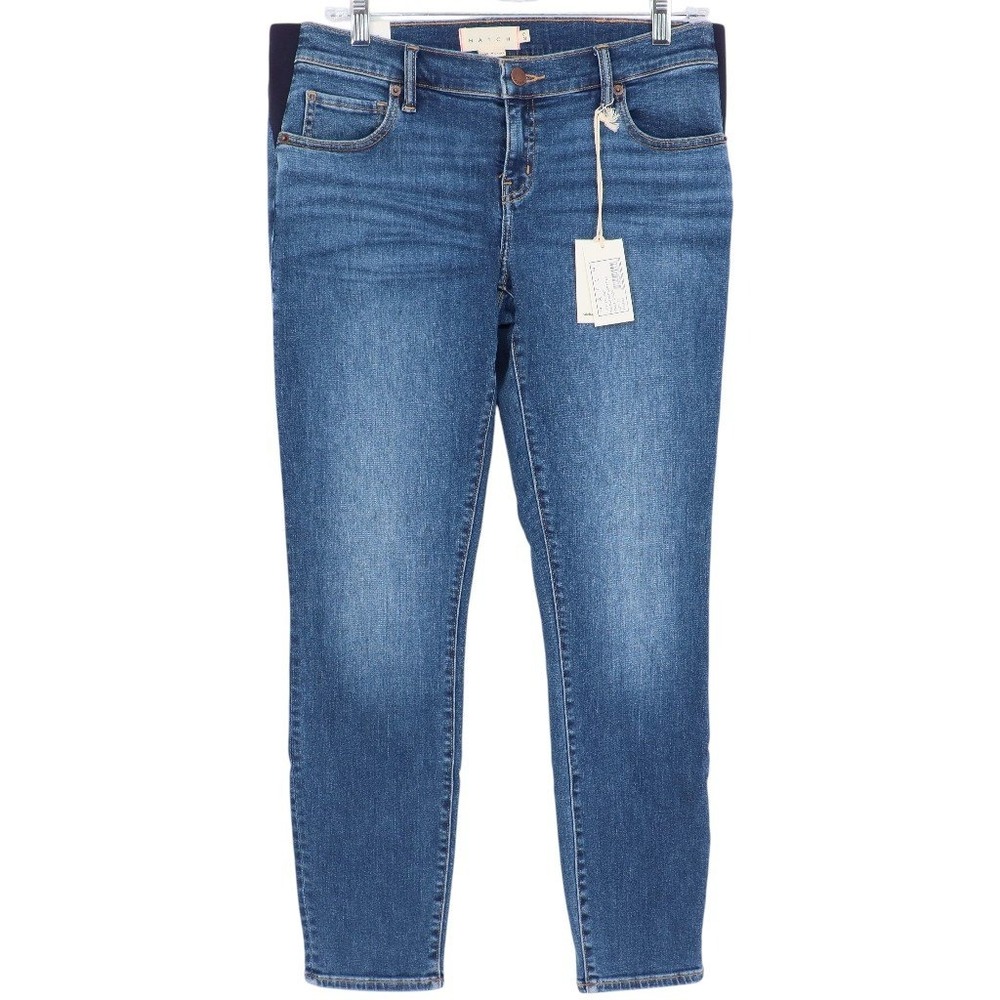 Hatch The Slim Maternity Jean Size 29 Indigo Under Belly Slim Leg Denim NWT